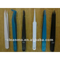 Apuntado con punta ESD Safe Snap Tweezer, pinza de plástico, desechable, blanco / negro / azul
